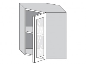 1.60.3у Шкаф настенный (h=720) угловой на 600мм со стекл. дверцей в Златоусте - zlatoust.магазин96.com | фото
