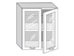 1.60.4 Шкаф настенный (h=720) на 600мм с 2-мя стек.дверцами в Златоусте - zlatoust.магазин96.com | фото