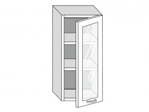 19.40.3 Шкаф настенный (h=913) на 400мм с 1-ой стекл. дверцей в Златоусте - zlatoust.магазин96.com | фото