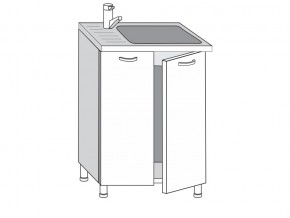 2.60.2мн Шкаф-стол на 600мм под накладную мойку с 2-мя дверцами в Златоусте - zlatoust.магазин96.com | фото