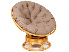 Кресло-качалка Papasan w 23/01 B с подушкой Honey, экошерсть Коричневый в Златоусте - zlatoust.магазин96.com | фото