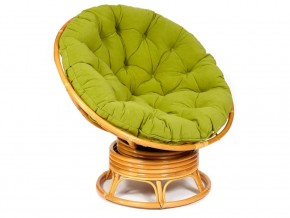 Кресло-качалка Papasan w 23/01 B с подушкой Honey, флок Олива в Златоусте - zlatoust.магазин96.com | фото