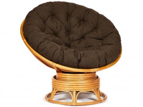 Кресло-качалка Papasan w 23/01 B с подушкой Honey, ткань Коричневый в Златоусте - zlatoust.магазин96.com | фото