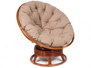 Кресло-качалка Papasan w 23/01 B с подушкой Pecan, экошерсть Коричневый в Златоусте - zlatoust.магазин96.com | фото